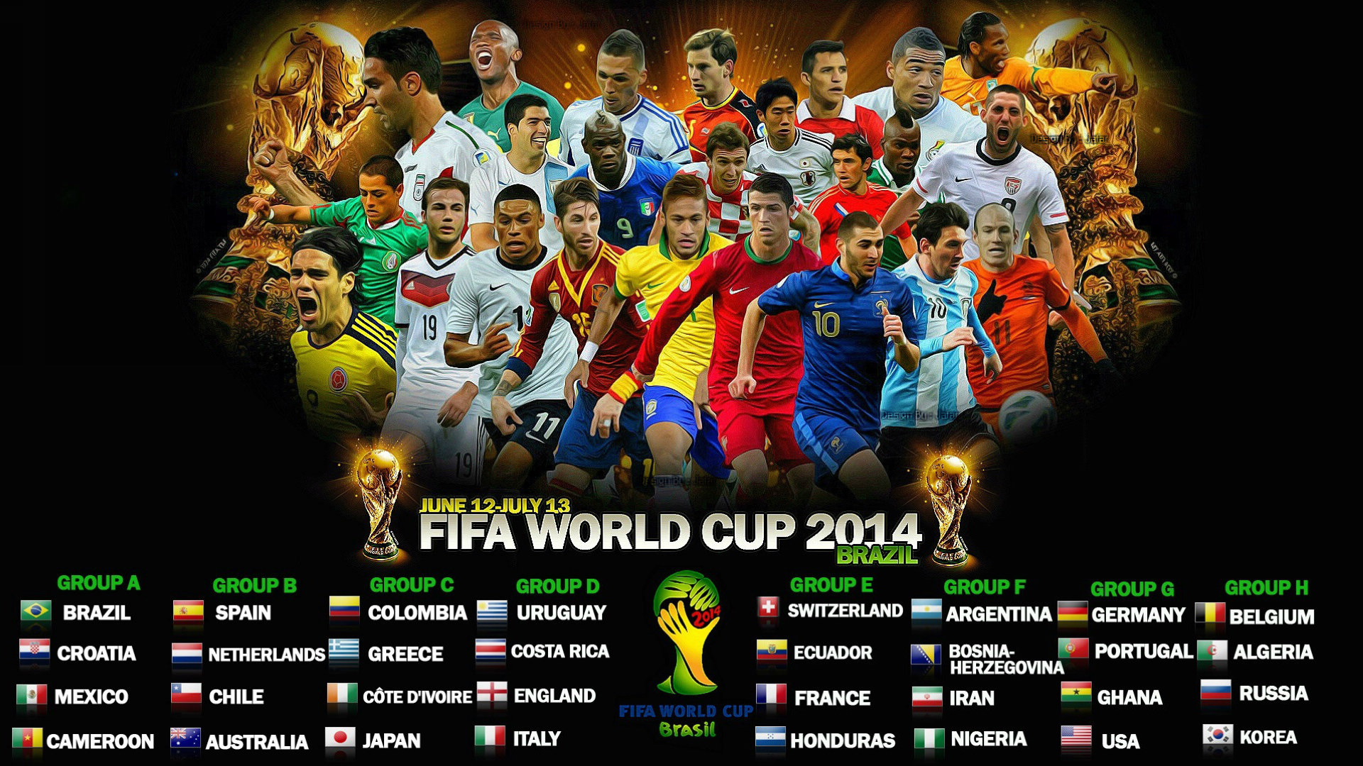 2014年巴西世界杯足球宽屏壁纸(壁纸4)_体育壁