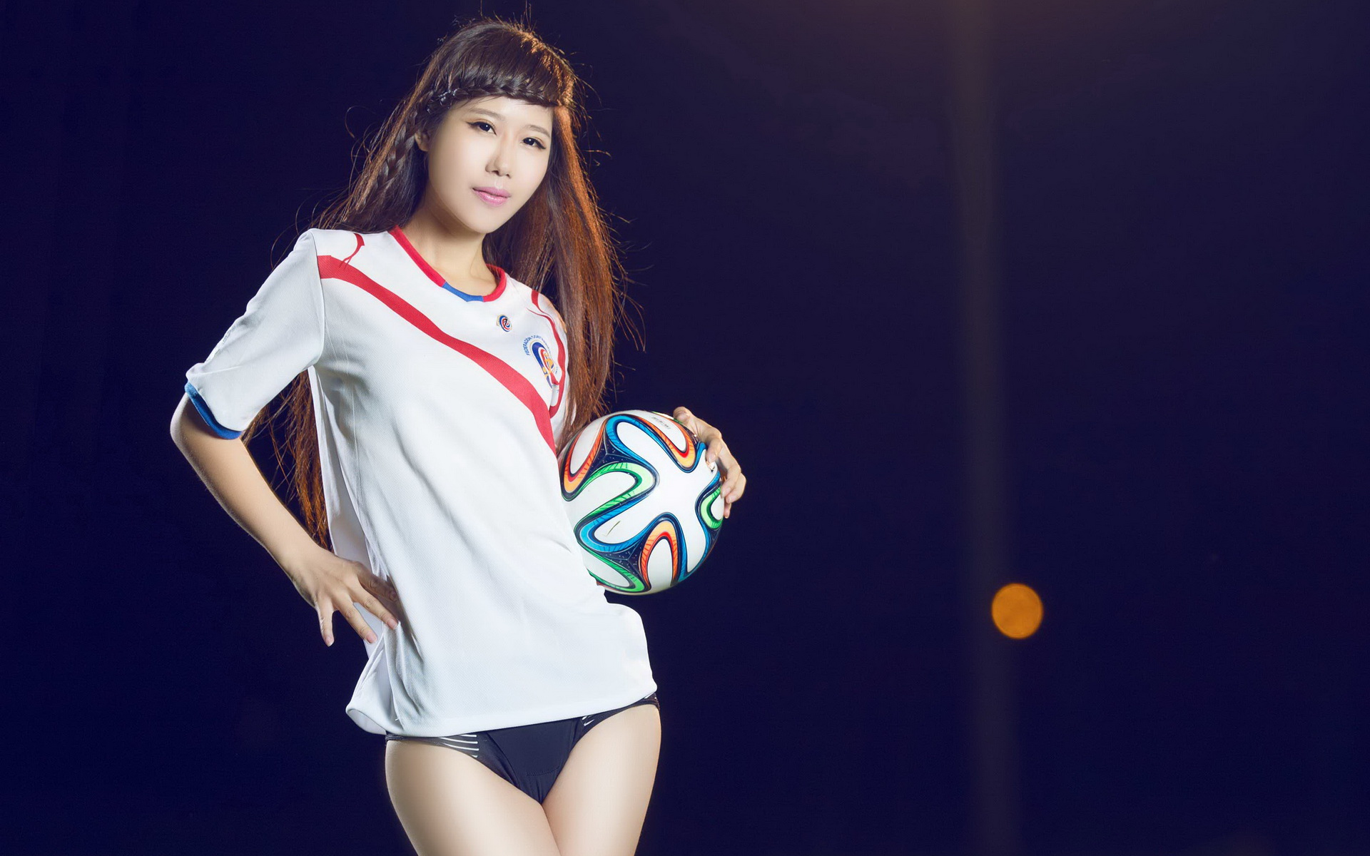 2014年巴西世界杯32强队足球宝贝美女模特宽