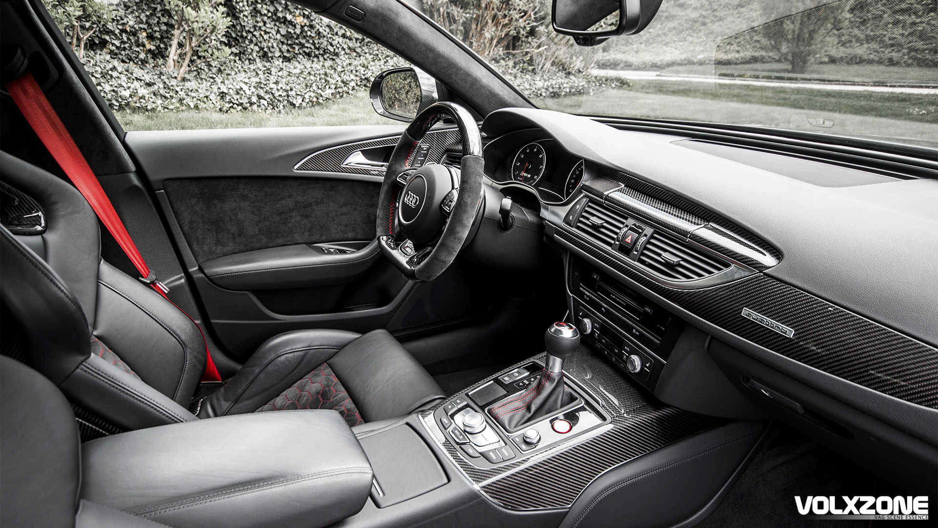 Audi RS6 奥迪全碳战士改装车宽屏壁纸(壁纸33)
