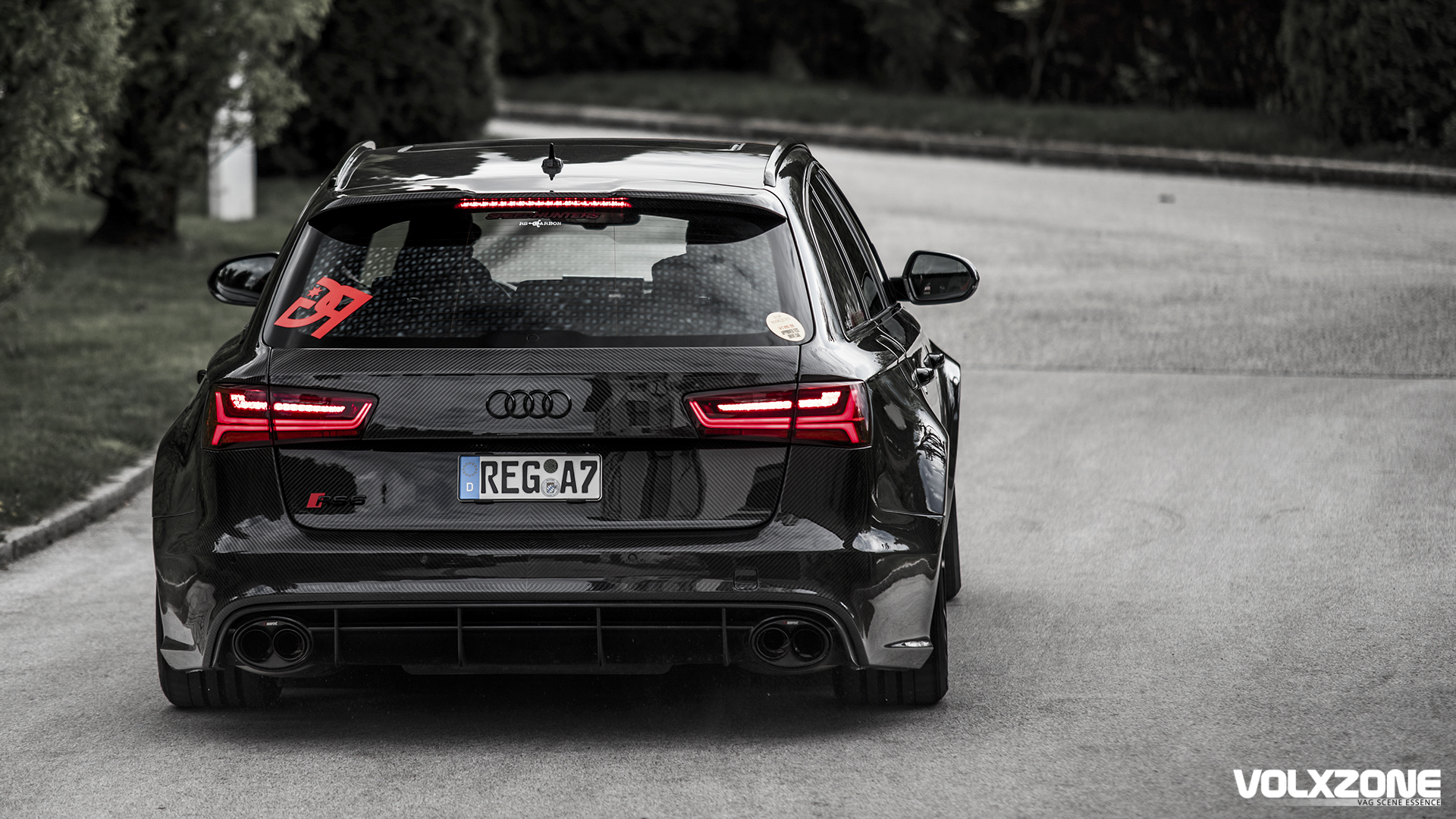 Audi RS6 奥迪全碳战士改装车宽屏壁纸(壁纸43)