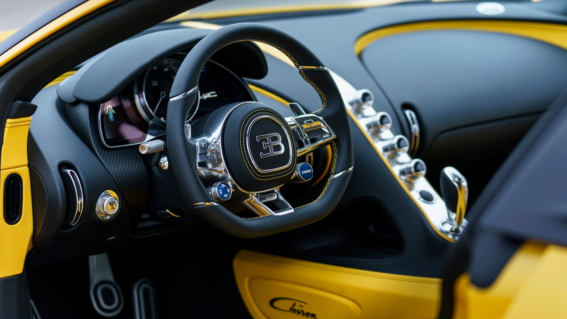 2018 Bugatti ӵ Chiron Yellow and Black(ֽ4)