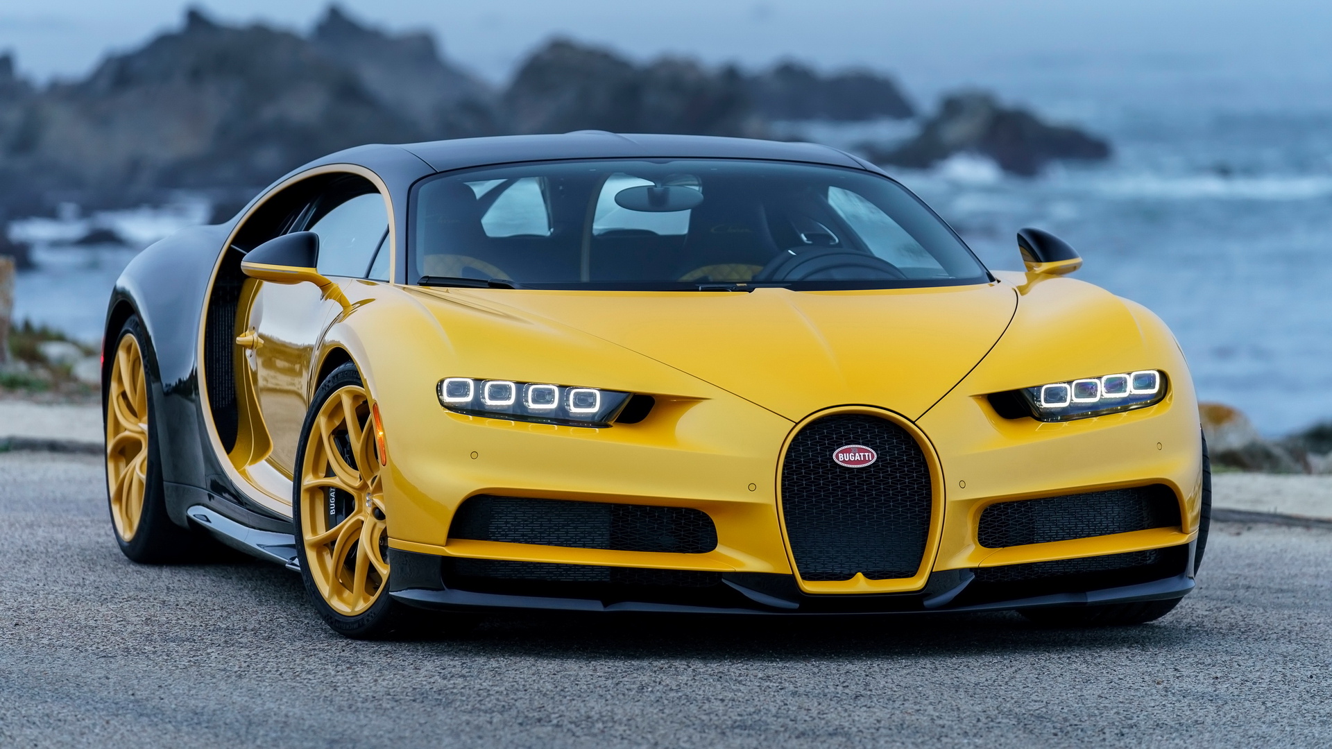 2018 Bugatti ӵ Chiron Yellow and Black(ֽ1)